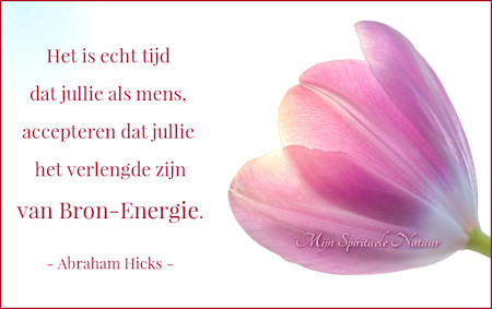 Abraham-Hicks. Het is echt tijd dat jullie als mens accepteren dat jullie het verlengde zijn van Bron-Energie.
