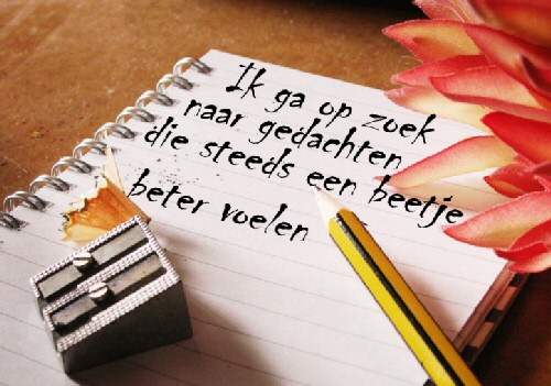 Op zoek naar gedachten die steeds beter voelen