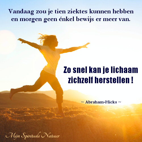 Zo snel kan je lichaam zichzelf herstellen.